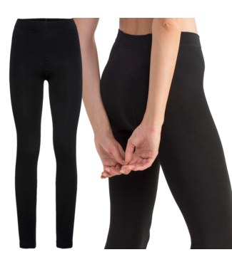 Heat Booster Dames Thermolegging met Fleece Binnenkant - Zwart