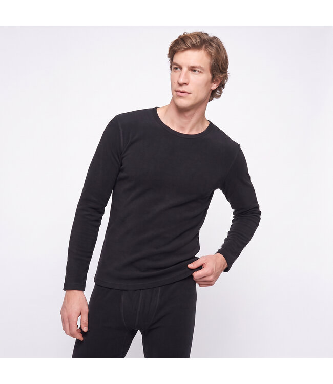 Gaubert Heren Thermo Ondergoed Set met Merinowol - Zwart