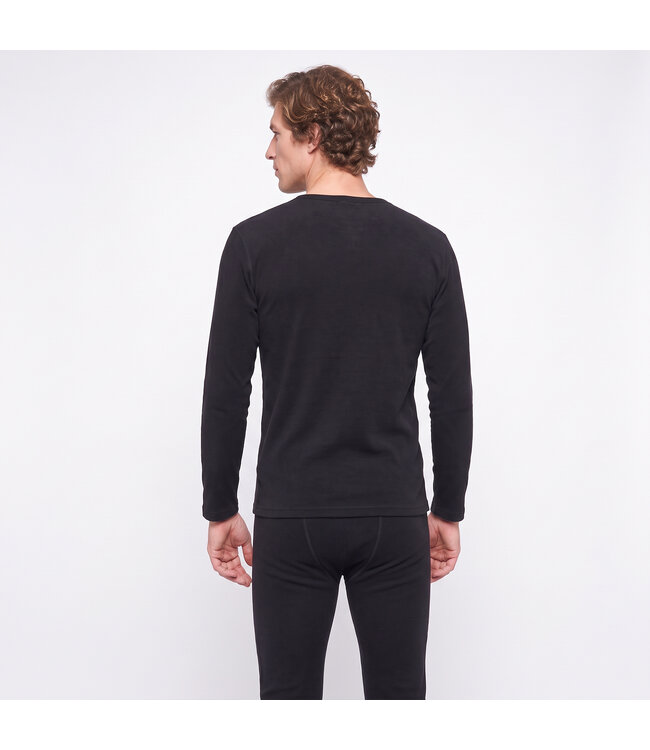 Gaubert Heren Thermo Ondergoed Set met Merinowol - Zwart