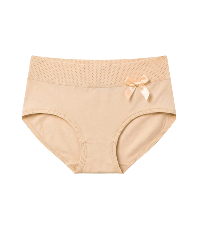 Fine Woman 5-Pack Katoenen Dames Slips met Strikje - Pastel