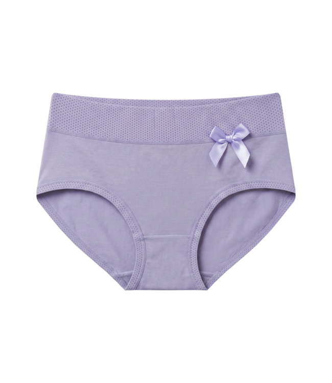 Fine Woman 5-Pack Katoenen Dames Slips met Strikje - Pastel