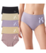 Fine Woman 5-Pack Katoenen Dames Slips met Strikje - Naturel