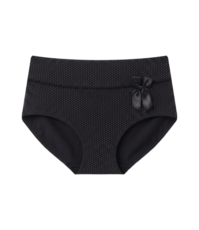 Fine Woman 5-Pack Katoenen Dames Slips met Strikje - Naturel