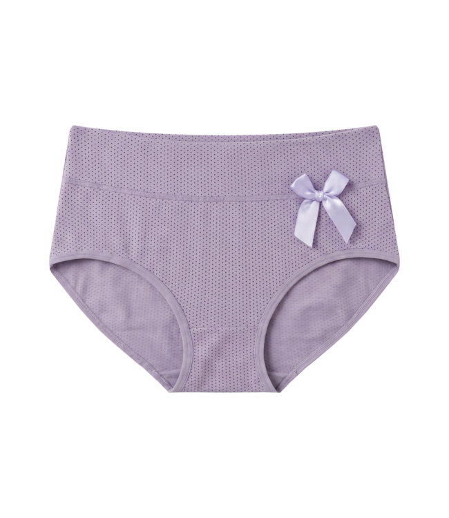 Fine Woman 5-Pack Katoenen Dames Slips met Strikje - Naturel