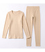 Gaubert Dames Thermo Ondergoed Set met Merinowol - Beige