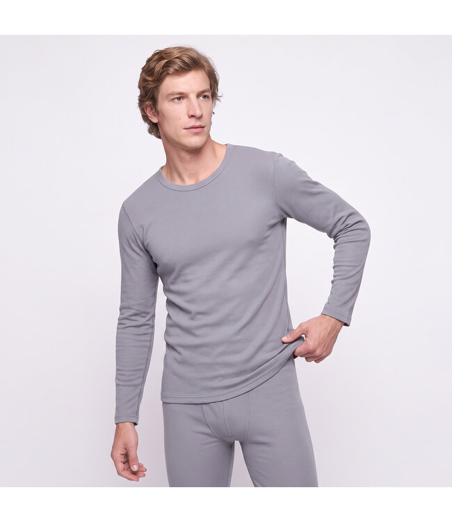 Gaubert Heren Thermo Ondergoed Set met Merinowol - Grijs