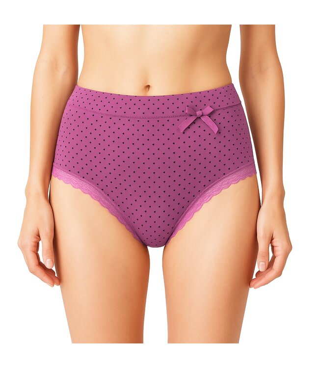 Fine Woman 10-Pack Taille Slips Grote Maten – Stipjes & Strikje