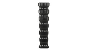 Knikrubber DN06, zwart geribbeld Knikrubber DN06, zwart geribbeld