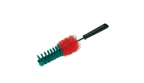 Velgenborstel 33 cm, rood/groen Velgenborstel 33 cm, rood/groen