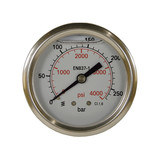 Manometer, 1/4" AG, 0 - 400 bar, 50 mm
