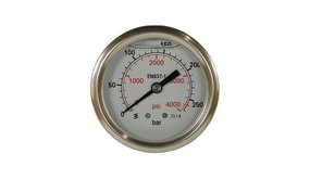 Manometer, 1/4" AG, 0 - 400 bar, 50 mm Manometer, 1/4" AG, 0 - 400 bar, 50 mm