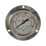 Installatie manometer, 1/4" AG, 0 - 250 bar, 63 mm