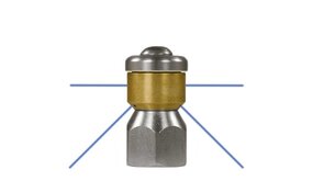 Rioolsproeier roterend ST-49.1, 1/4" IG, 2x0.8 - 3x0.8, 090 Rioolsproeier roterend ST-49.1, 1/4" IG, 2x0.8 - 3x0.8, 090