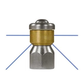 Rioolsproeier roterend ST-49.1, 1/4" IG, 2x0.8 - 3x0.8, 090