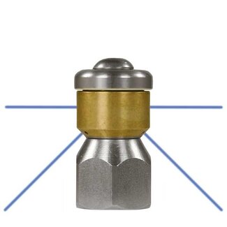 Rioolsproeier roterend ST-49.1, 1/4" IG, 2x0.8 - 3x0.8, 090