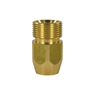 Tegennippel, M22 AG - 1/4" IG, 400 bar, 6-kant
