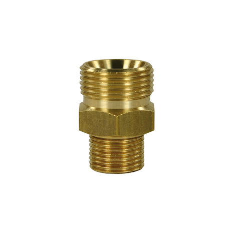 Tegennippel, M22 AG - 3/8" AG, 400 bar, conisch Tegennippel, M22 AG - 3/8" AG, 400 bar, conisch