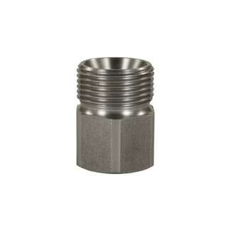 Tegennippel, M22 AG - 3/8" IG, 500 bar