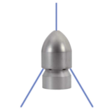 Rioolsproeier Granat, 1/2" IG, 1x1.25 - 6x1.25, 150