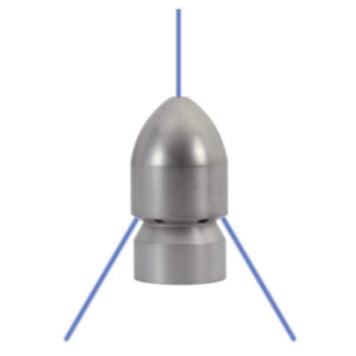 Rioolsproeier Granat, 1/2" IG, 1x1.25 - 6x1.25, 150