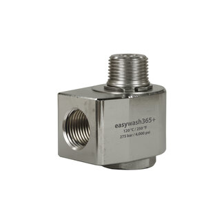 Easywash365+ Haakse draaikoppeling, 3/8" IG - 3/8" AG, 275 bar