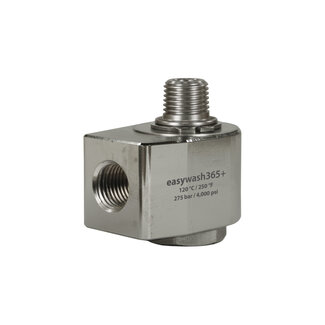 Easywash365+ Haakse draaikoppeling, 1/4" IG - 1/4" AG, 275 bar