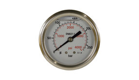 Manometer, 1/4" AG, 0 - 160 bar, 63 mm Manometer, 1/4" AG, 0 - 160 bar, 63 mm