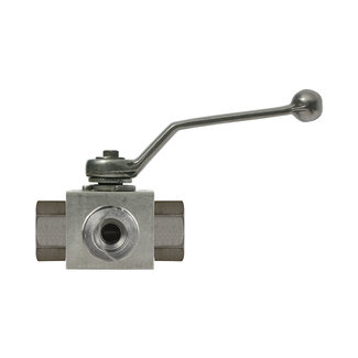 Driewegkraan, 3/8" IG, 500 bar
