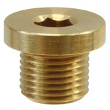 Plug, 1/2" AG, met rand, 250 bar