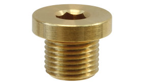 Plug, 1/4" AG, met rand, 250 bar Plug, 1/4" AG, met rand, 250 bar