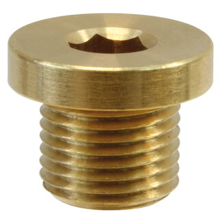 Plug, 1/8" AG, met rand, 250 bar