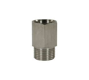Reductie nippel, 3/8" AG - 3/8" IG, 250 bar Reductie nippel, 3/8" AG - 3/8" IG, 250 bar