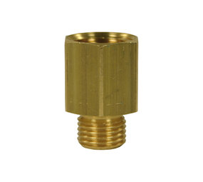 Reductie nippel, 3/8" AG - 1/4" IG, 250 bar Reductie nippel, 3/8" AG - 1/4" IG, 250 bar