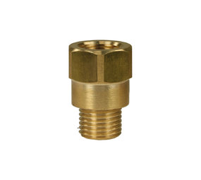 Reductie nippel, 1/4" AG - 1/4" IG, 400 bar Reductie nippel, 1/4" AG - 1/4" IG, 400 bar