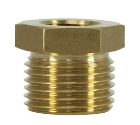 Reductie nippel, 3/8" IG - 3/4" AG, 250 bar Reductie nippel, 3/8" IG - 3/4" AG, 250 bar