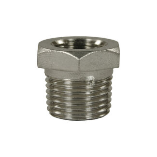 Reductie nippel, 3/8" IG - 1/2" AG, 500 bar