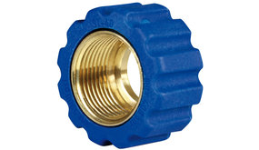 Losse moer, M22x1.5 - 16,4 mm, blauw Losse moer, M22x1.5 - 16,4 mm, blauw