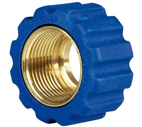 Losse moer, M22x1.5 - 16,4 mm, blauw