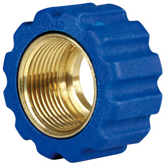 Losse moer, M22x1.5 - 16,4 mm, blauw
