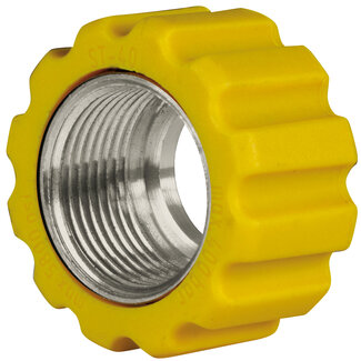 Losse moer, M22x1.5 - 16,4 mm, geel