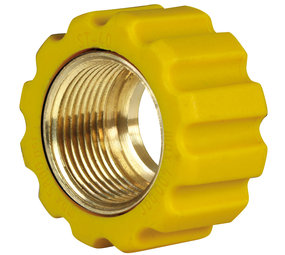 Losse moer, M22x1.5 - 16,4 mm, geel