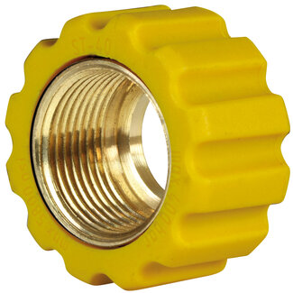 Losse moer, M22x1.5 - 16,4 mm, geel