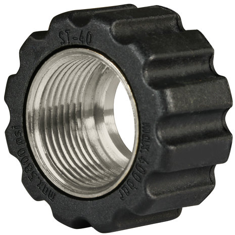 Losse moer, M22x1.5 - 16,4 mm, zwart