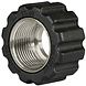 Losse moer, M22x1.5 - 16,4 mm, zwart Losse moer, M22x1.5 - 16,4 mm, zwart