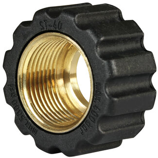 Losse moer, M22x1.5 - 16,4 mm, zwart