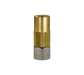 Draaikoppeling met radiaal glijlager, 3/8" IG - 1/4" IG, 350 bar