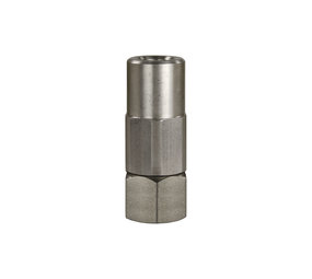 Draaikoppeling met radiaal glijlager, 3/8" IG - 1/4" IG, 350 bar