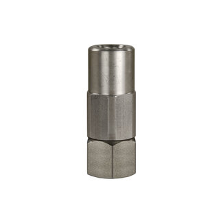 Draaikoppeling met radiaal glijlager, 3/8" IG - 1/4" IG, 350 bar