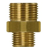 Dubbel nippel, 1/8" AG - 1/4" AG, 400 bar
