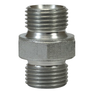 Dubbel nippel, 1/2" AG - 1/2" AG, 500 bar